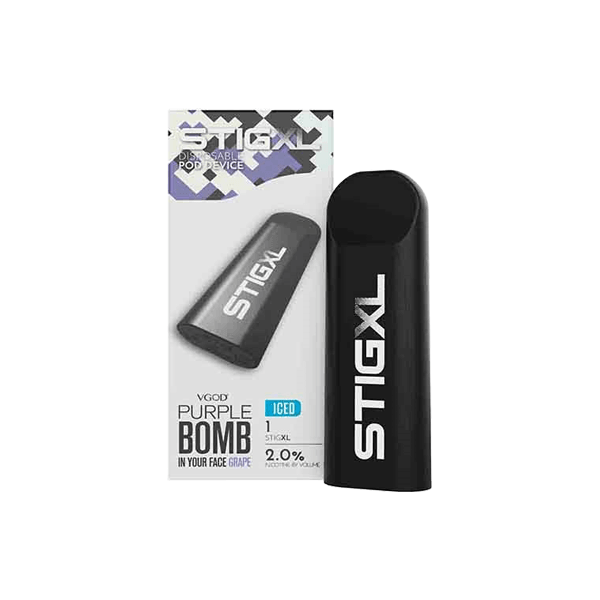 20mg VGOD Stig XL Disposable Vaping Device 700 Puffs - www.justgovape.co.uk