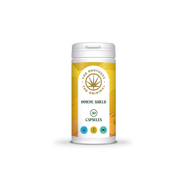 CBD Brothers Immune Sheild 500mg  Capsules - 30 Caps - www.justgovape.co.uk