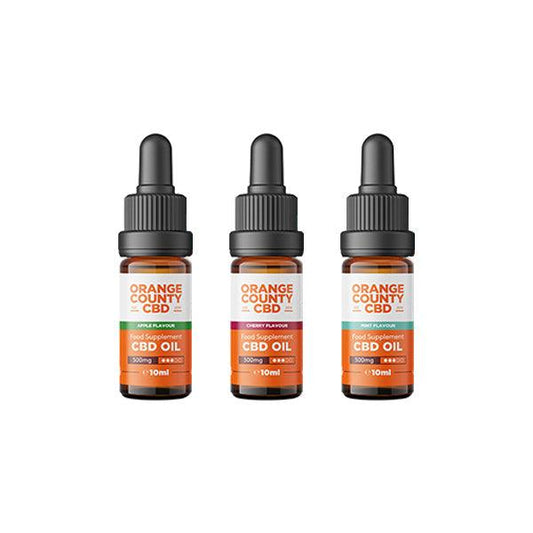 Orange County CBD 500mg Broad Spectrum CBD Oil - 10ml - www.justgovape.co.uk