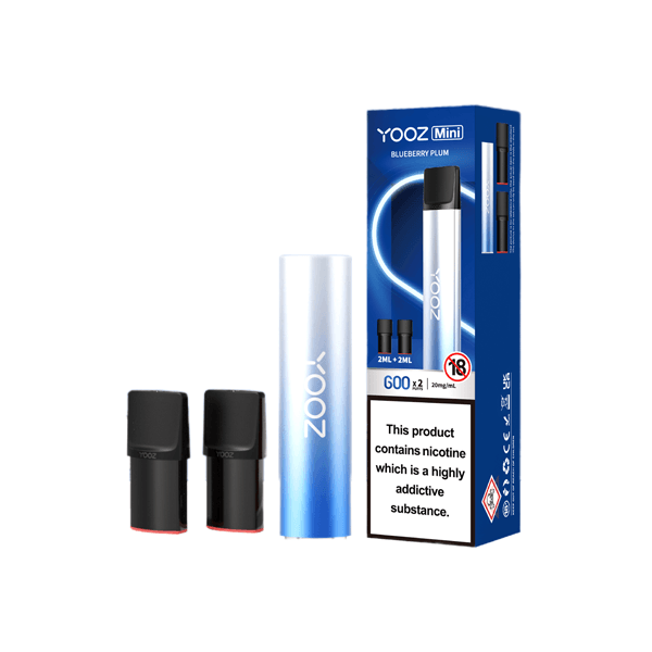 20mg Yooz Mini Disposable & Vape Pods x2 600 Puffs - www.justgovape.co.uk