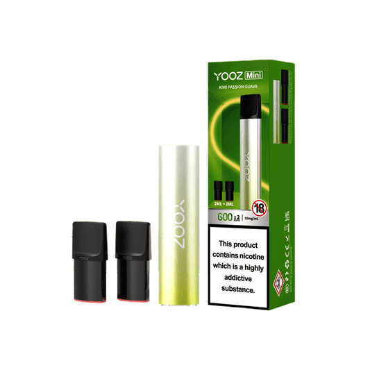 20mg Yooz Mini Disposable & Vape Pods x2 600 Puffs - www.justgovape.co.uk