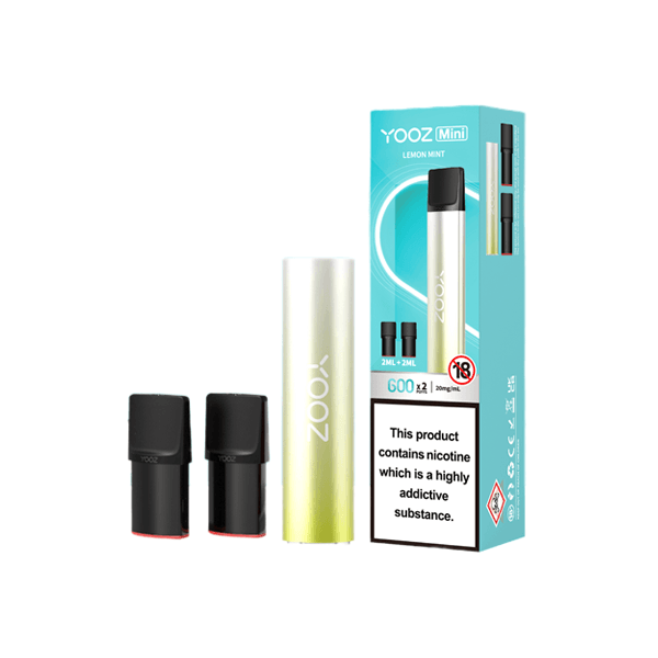 20mg Yooz Mini Disposable & Vape Pods x2 600 Puffs - www.justgovape.co.uk