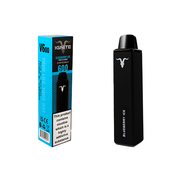 20mg IGNITE V600 Disposable 600 Puff - www.justgovape.co.uk