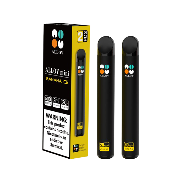 20mg Allov Mini Disposable Vape Device 600 Puffs 2PCS - www.justgovape.co.uk