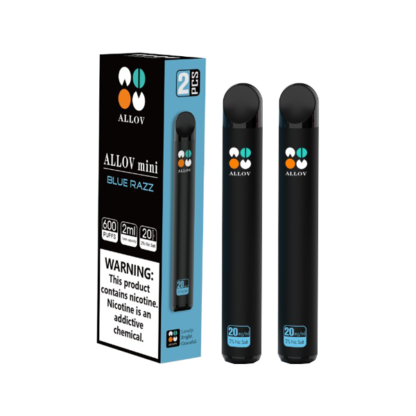 20mg Allov Mini Disposable Vape Device 600 Puffs 2PCS - www.justgovape.co.uk