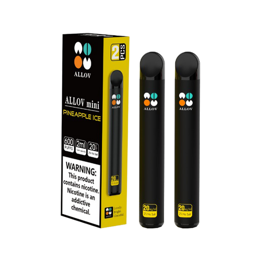 20mg Allov Mini Disposable Vape Device 600 Puffs 2PCS - www.justgovape.co.uk