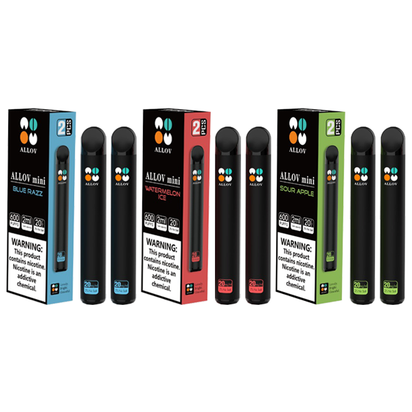 20mg Allov Mini Disposable Vape Device 600 Puffs 2PCS - www.justgovape.co.uk