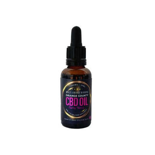 Orange County CBD 1500mg Flavoured Tincture Oil 30ml - www.justgovape.co.uk