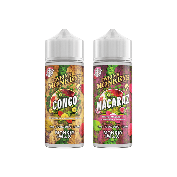 Twelve Monkeys Limited Edition 100ml Shortfill 0mg (65VG/35PG) - www.justgovape.co.uk