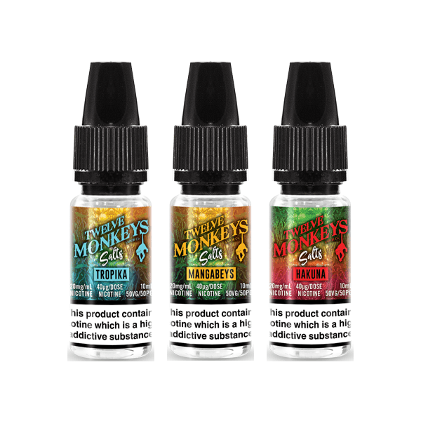 10mg Twelve Monkeys Classics 10ml Nic Salt (50VG/50PG) - www.justgovape.co.uk