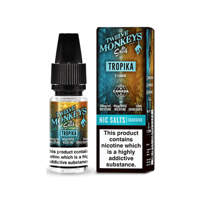 10mg Twelve Monkeys Classics 10ml Nic Salt (50VG/50PG) - www.justgovape.co.uk