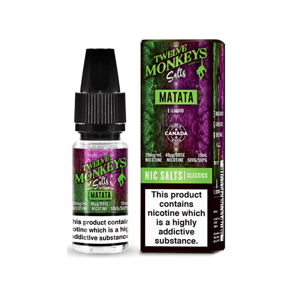 20mg Twelve Monkeys Classics 10ml Nic Salt (50VG/50PG) - www.justgovape.co.uk