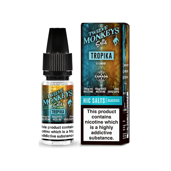 20mg Twelve Monkeys Classics 10ml Nic Salt (50VG/50PG) - www.justgovape.co.uk