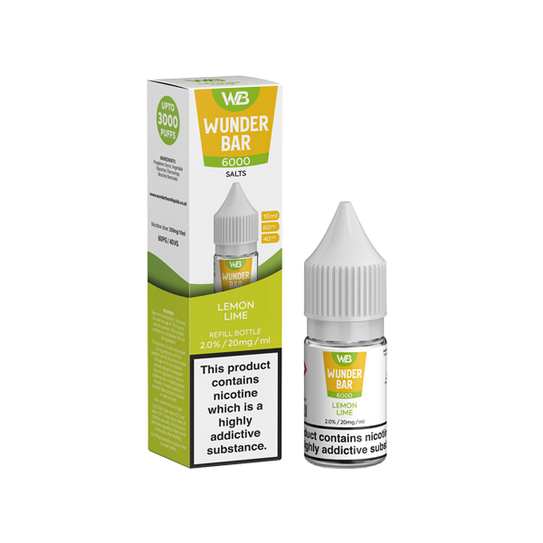 20mg Wunderbar 6000 Salts 10ml Nic Salts (60PG/40VG) - www.justgovape.co.uk