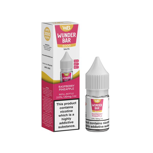 20mg Wunderbar 6000 Salts 10ml Nic Salts (60PG/40VG) - www.justgovape.co.uk