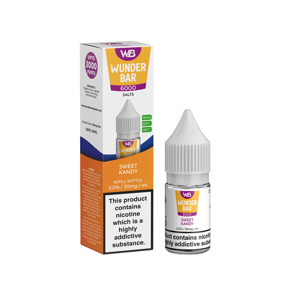 20mg Wunderbar 6000 Salts 10ml Nic Salts (60PG/40VG) - www.justgovape.co.uk