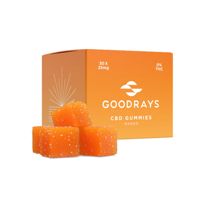 Goodrays 750mg CBD Gummies - 30 Pieces - www.justgovape.co.uk