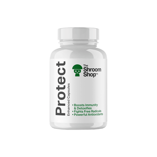 The Shroom Shop Enhanced Protect 67500mg Capsules - 90 Caps - www.justgovape.co.uk