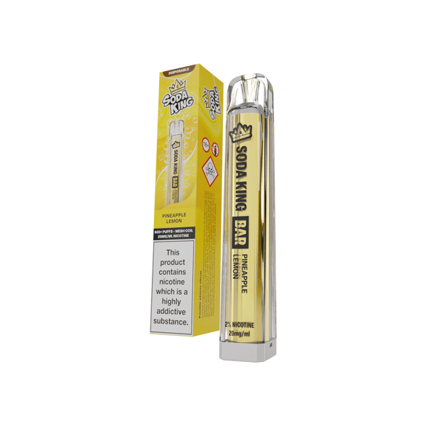 20mg Soda King Bar Disposable Vape Device 600 Puffs - www.justgovape.co.uk