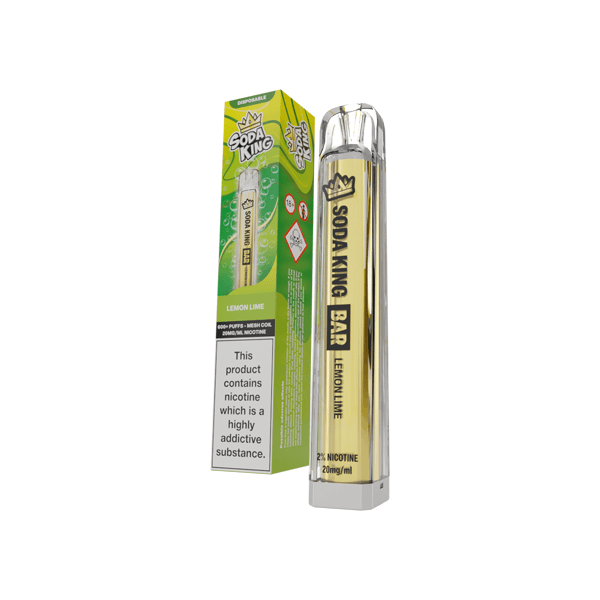 20mg Soda King Bar Disposable Vape Device 600 Puffs - www.justgovape.co.uk