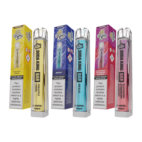 20mg Soda King Bar Disposable Vape Device 600 Puffs - www.justgovape.co.uk