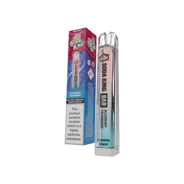 20mg Soda King Bar Disposable Vape Device 600 Puffs - www.justgovape.co.uk