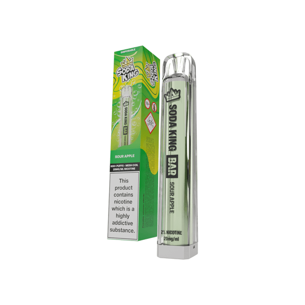 20mg Soda King Bar Disposable Vape Device 600 Puffs - www.justgovape.co.uk