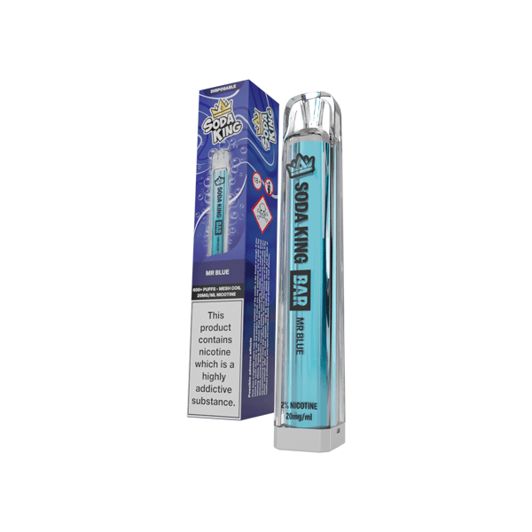 20mg Soda King Bar Disposable Vape Device 600 Puffs - www.justgovape.co.uk