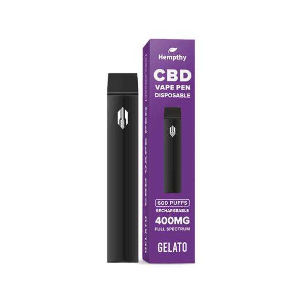 Hempthy 400mg CBD Disposable Vape Pen 600 Puffs - www.justgovape.co.uk