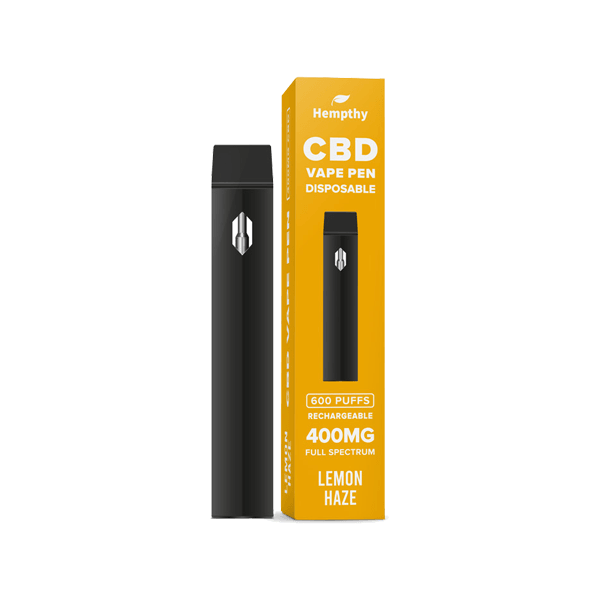 Hempthy 400mg CBD Disposable Vape Pen 600 Puffs - www.justgovape.co.uk