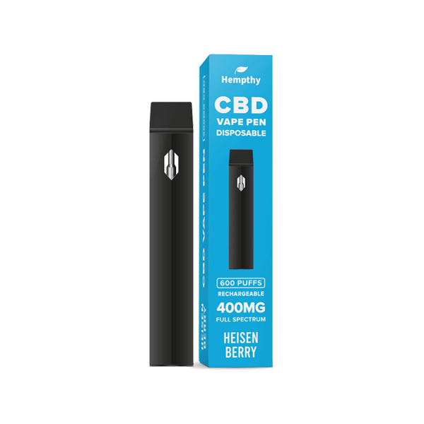 Hempthy 400mg CBD Disposable Vape Pen 600 Puffs - www.justgovape.co.uk