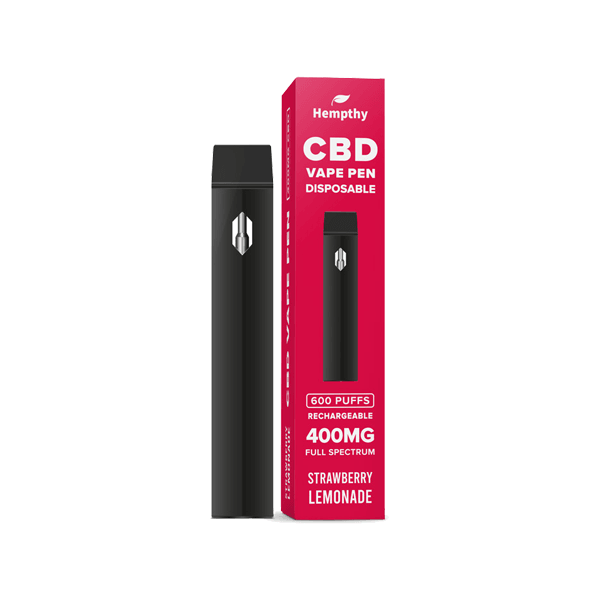 Hempthy 400mg CBD Disposable Vape Pen 600 Puffs - www.justgovape.co.uk