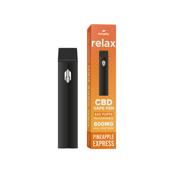 Hempthy 600mg CBD Disposable Vape Pen 600 Puffs - www.justgovape.co.uk