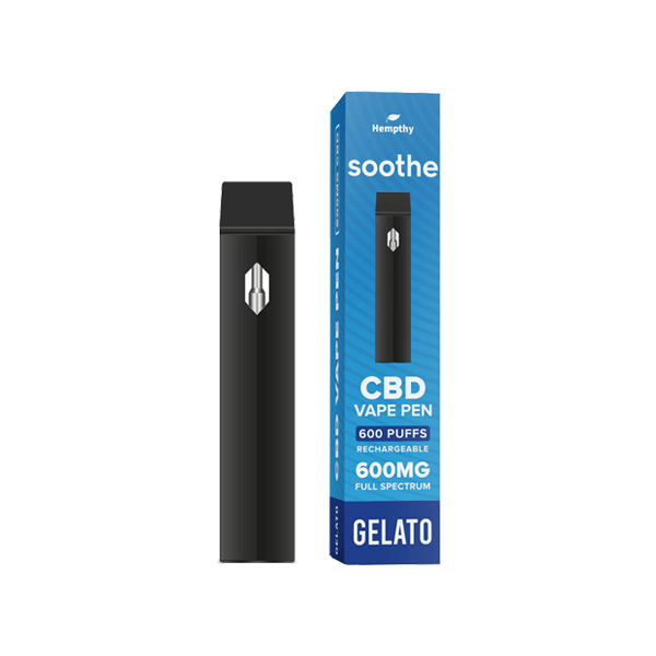 Hempthy 600mg CBD Disposable Vape Pen 600 Puffs - www.justgovape.co.uk