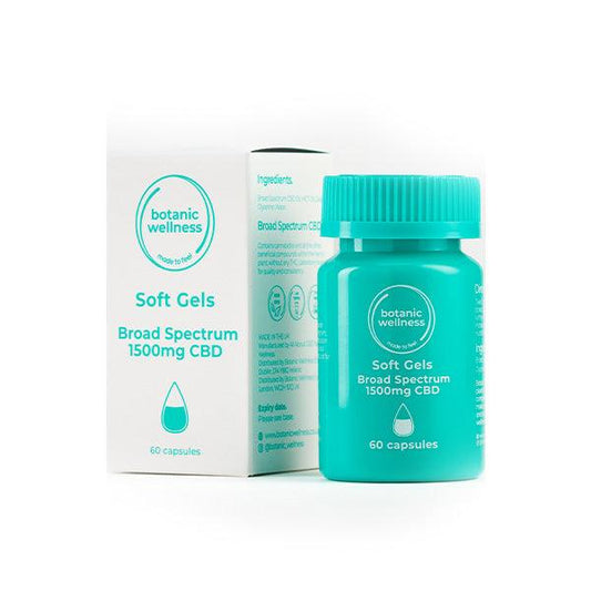 Botanic Wellness 1500mg CBD Soft Gel Capsules - 60 Caps - www.justgovape.co.uk