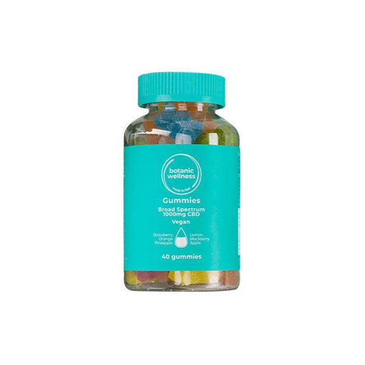 Botanic Wellness 1000mg CBD Gummies - 40 Pieces - www.justgovape.co.uk