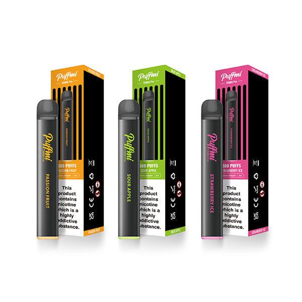 20mg Puffmi TX600 Pro Disposable Vaping Device 600 Puffs - www.justgovape.co.uk