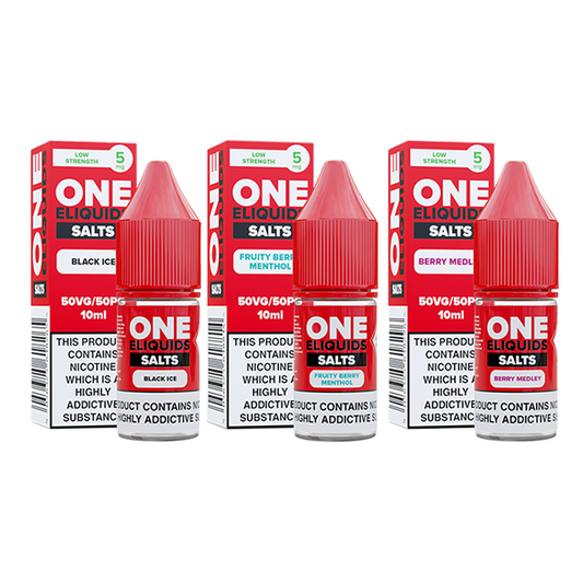 5mg One E-Liquids Flavoured Nic Salt 10ml (50VG/50PG) - www.justgovape.co.uk