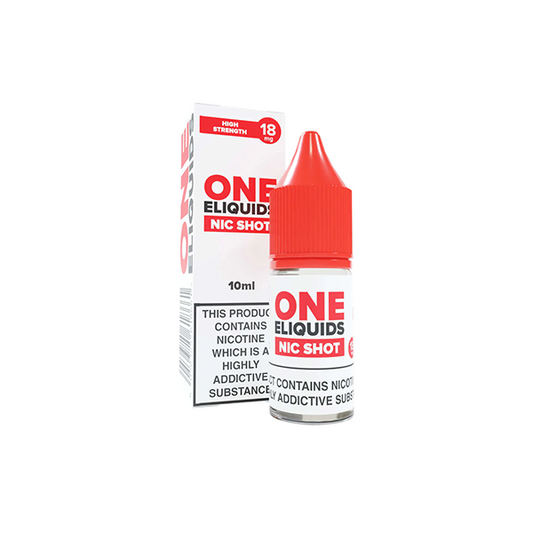 18mg One E-Liquids Standard Nic Shot 10ml (50VG/50PG) - www.justgovape.co.uk