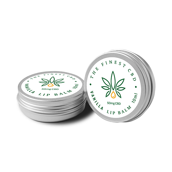 The Finest Balm 50mg CBD Vanilla Lip Balm Tin - 10ml - www.justgovape.co.uk