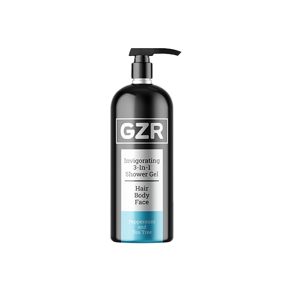 GZR Invigorating 3 In 1 Shower Gel 500ml - www.justgovape.co.uk