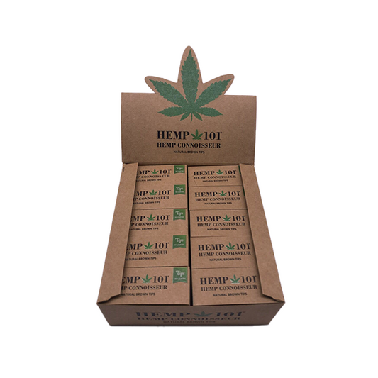 Hemp 101 Hemp Connoisseur Natural Brown Tips 50 Booklets - www.justgovape.co.uk