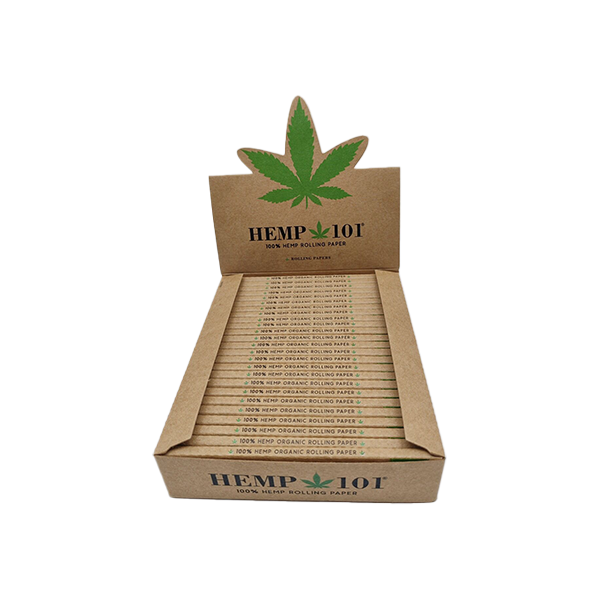 Hemp 101 King Size 100% Hemp Slim Rolling Papers - www.justgovape.co.uk