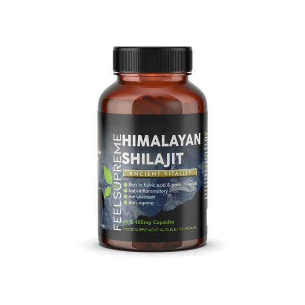 Feel Supreme 24000mg Himalayan Shilajit Capsules - 60 Caps - www.justgovape.co.uk