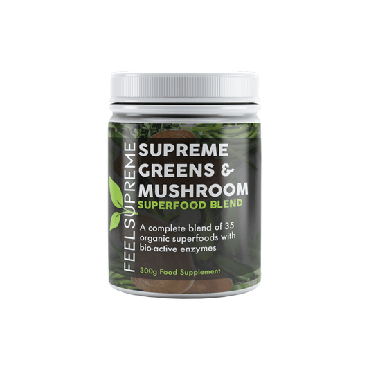 Feel Supreme Supreme Greens & Mushroom Superfood Blend - 300g - www.justgovape.co.uk