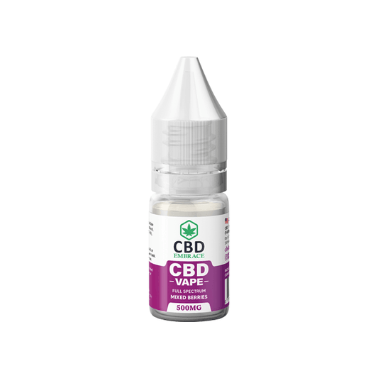 CBD Embrace 500mg Full Spectrum CBD Vape Oil - 10ml - www.justgovape.co.uk