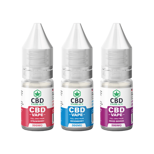 CBD Embrace 500mg Full Spectrum CBD Vape Oil - 10ml - www.justgovape.co.uk