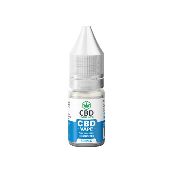 CBD Embrace 500mg Full Spectrum CBD Vape Oil - 10ml - www.justgovape.co.uk