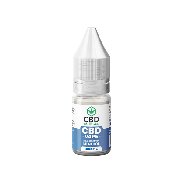 CBD Embrace 1000mg Full Spectrum CBD Vape Oil - 10ml - www.justgovape.co.uk