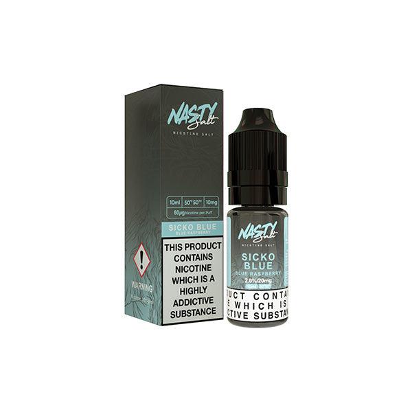 10mg Nasty Salts 10ml Nic Salts (50VG/50PG) - www.justgovape.co.uk